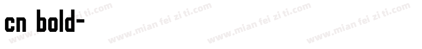 cn bold字体转换